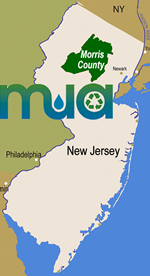 Location Map of Morris County, NJ